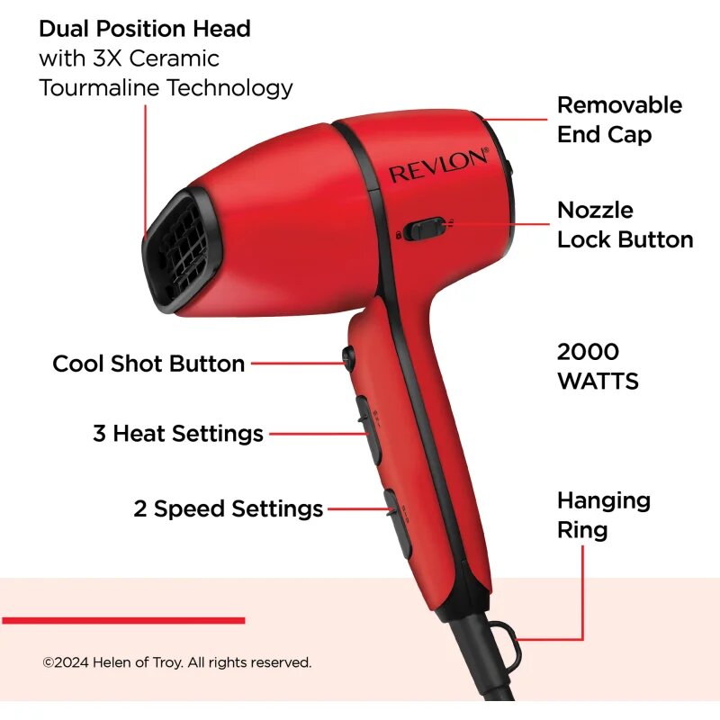Revlon Beauty Hair Dryer Airflow Control sušilnik za lase 1 kos