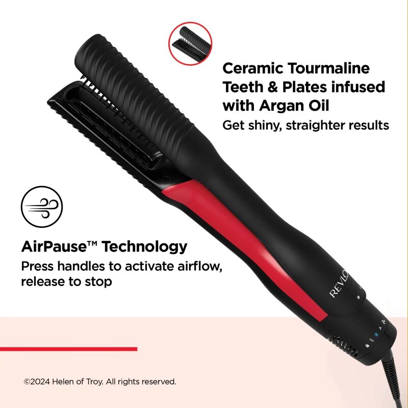 Revlon Beauty Salon One-Step Air Straightener Dryer & Styler krtača za likanje las 1 kos