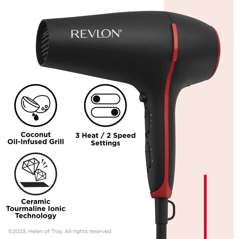 Revlon Beauty SmoothstayTM Coconut oil-infused Hair dryer sušilnik za lase 1 kos
