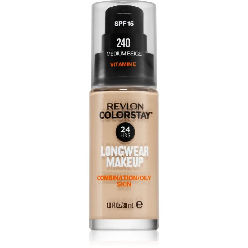 Revlon Cosmetics ColorStay™ SPF 15 dolgoobstojni matirajoči tekoči puder za mastno in mešano kožo odtenek 240 Medium Beige 30 ml