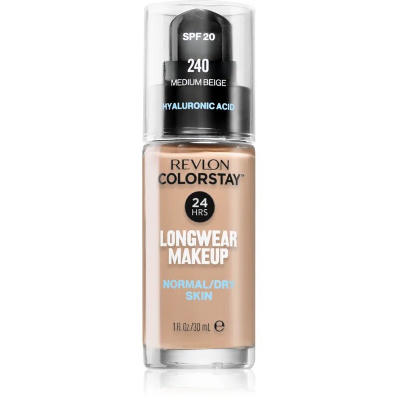 Revlon Cosmetics ColorStay™ SPF 20 dolgoobstojen tekoči puder za normalno do suho kožo odtenek 240 Medium Beige 30 ml