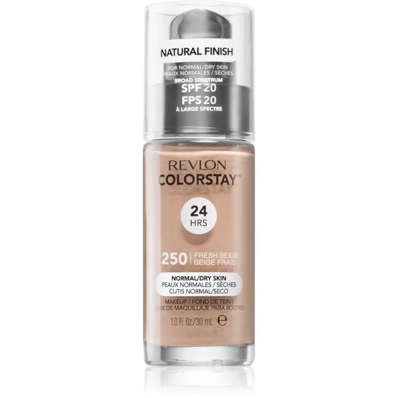 Revlon Cosmetics ColorStay™ SPF 20 dolgoobstojen tekoči puder za normalno do suho kožo odtenek 250 Fresh Beige 30 ml