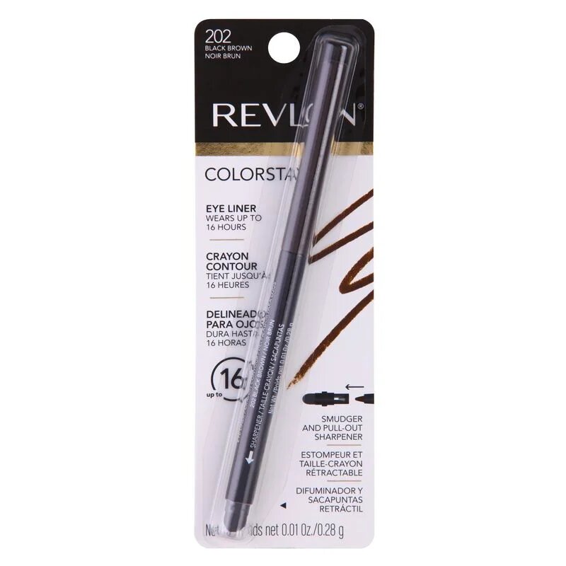 Revlon Cosmetics ColorStay™ tekoče črtalo za oči s šilčkom odtenek 202 Black Brown 0.28 g