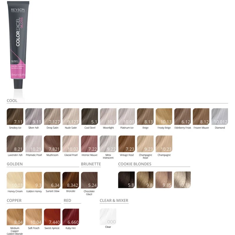 Revlon Professional Color Excel Acidic Gloss Treatment poltrajna barva za lase brez amoniaka odtenek 7.127 70 ml