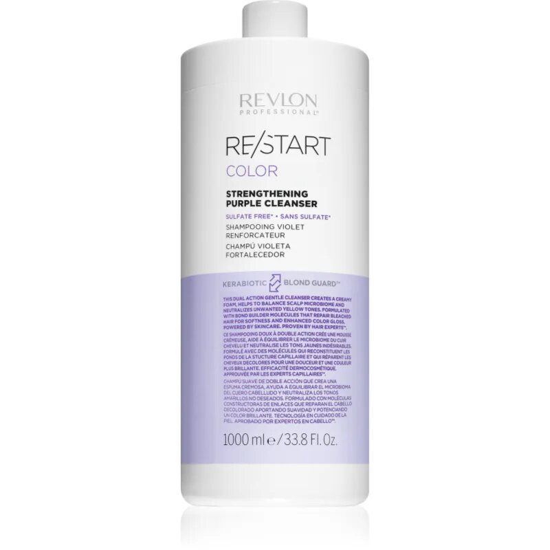 Revlon Professional Re/Start Color vijoličen šampon za blond lase in lase s prameni Purple Cleanser 1000 ml
