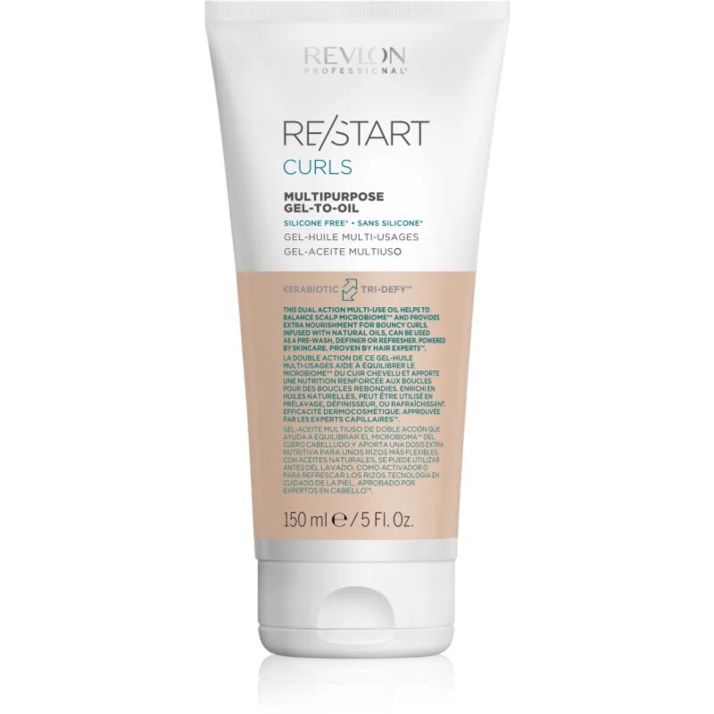 Revlon Professional Re/Start Curls vlažilno gelasto olje za valove za obliko 150 ml