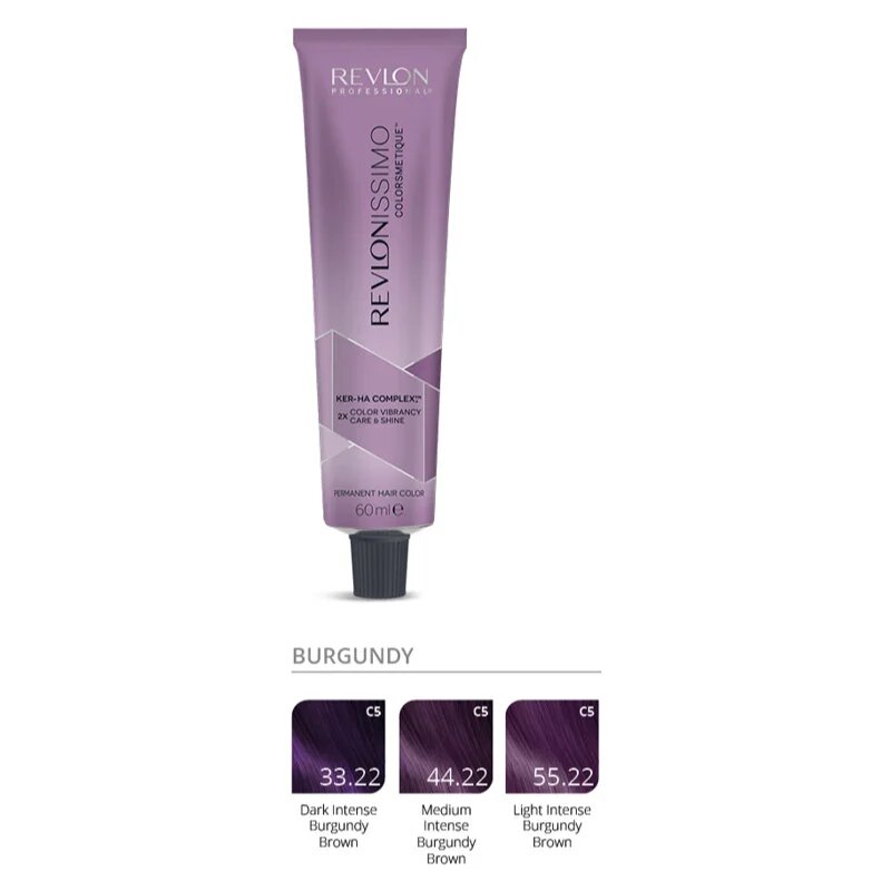 Revlon Professional Revlonissimo Colorsmetique Burgundy Shades permanentna barva za lase burgundy 55.22 60 ml