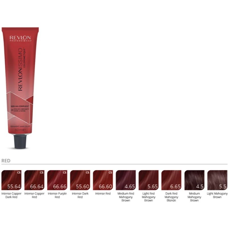 Revlon Professional Revlonissimo Colorsmetique Red Shades permanentna barva za lase za rdeče lase 5.65 60 ml
