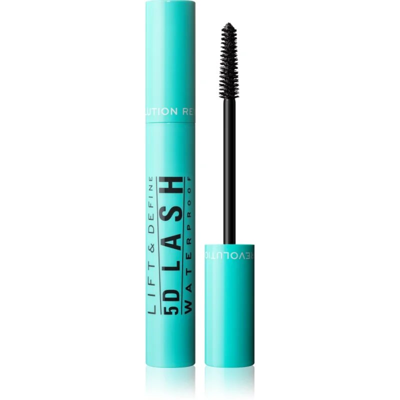 Revolution 5D Lash vodoodporna maskara za podaljšanje trepalnic za ekstra volumen odtenek Black 14 ml