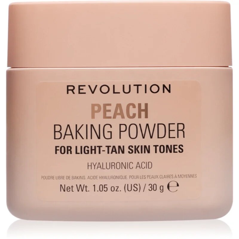 Revolution Baking Powder puder v prahu odtenek Peach 30 g