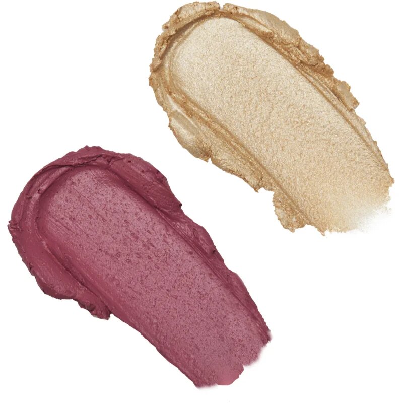 Revolution Blush & Highlight kremasto rdečilo in osvetljevalec v paličici odtenek Mauve Glow 2x4.3 g