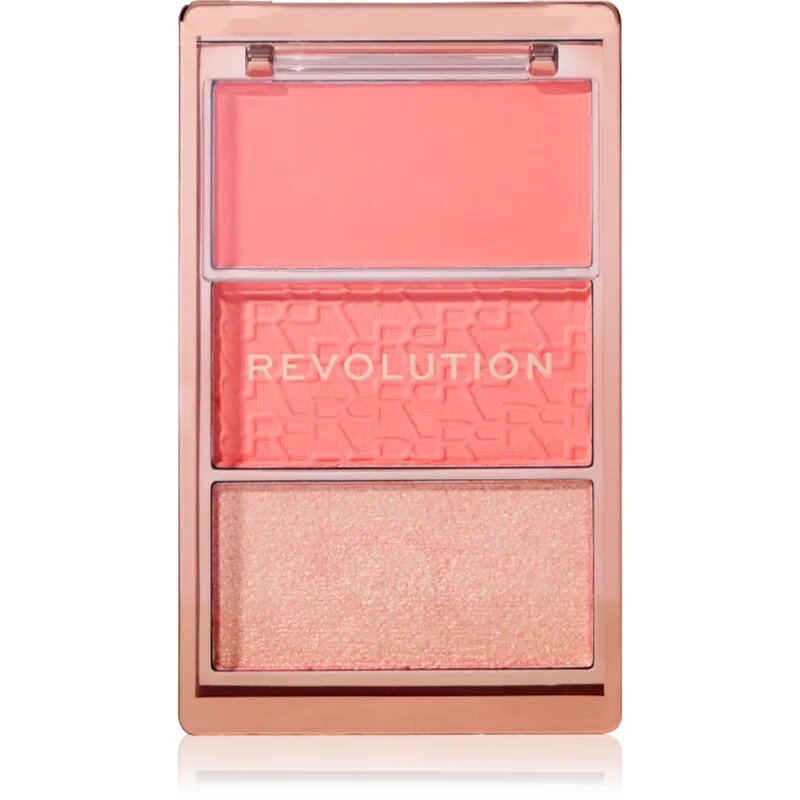 Revolution Blush Icon Palette paleta rdečil odtenek Authentic Peach 9.8 g