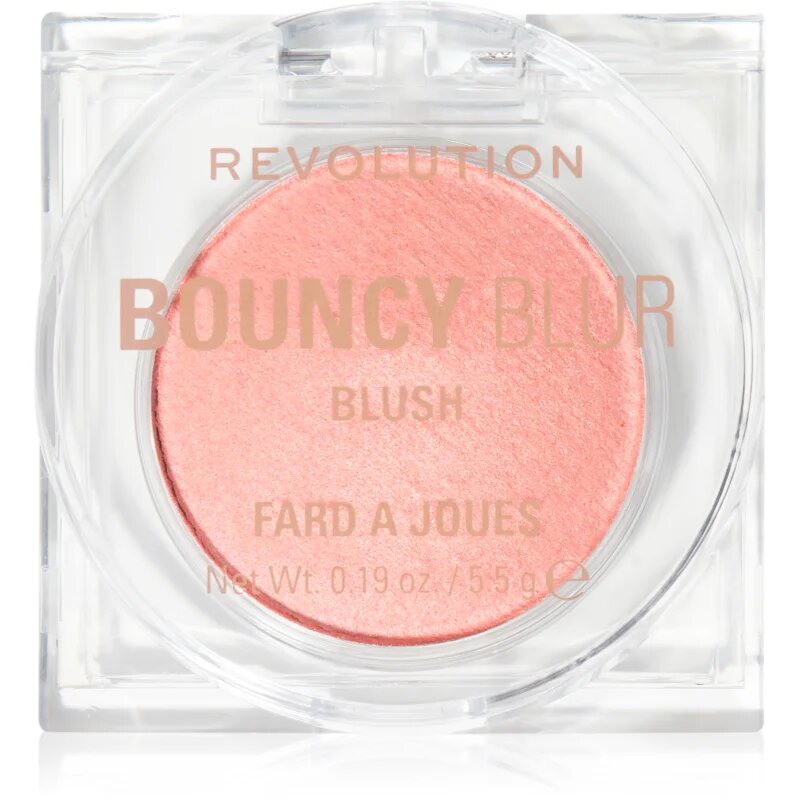 Revolution Bouncy Blur Rdečilo za posvetlitev odtenek Light as a Cloud Peachy Pink 5.5 g