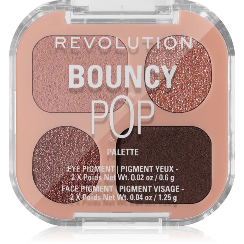 Revolution Bouncy POP Palette paleta senčil za oči odtenek Ember 1 kos