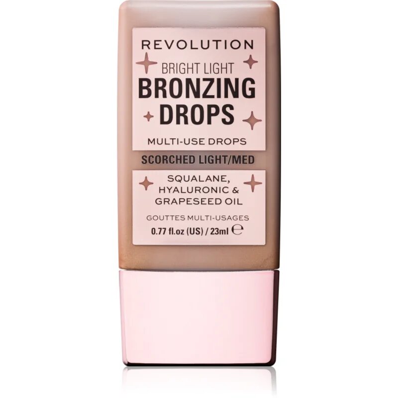Revolution Bright Light Bronzing Drops tekoči bronzer odtenek Bronze Scorched 23 ml