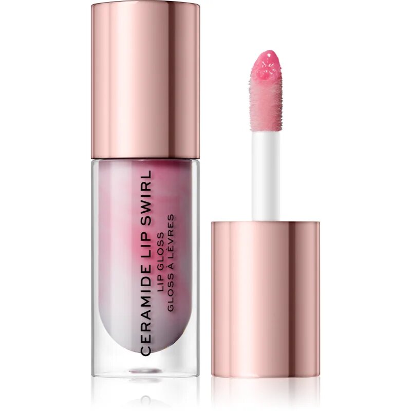 Revolution Ceramide Swirl vlažilni sijaj za ustnice odtenek Pure Gloss Clear 4.5 ml