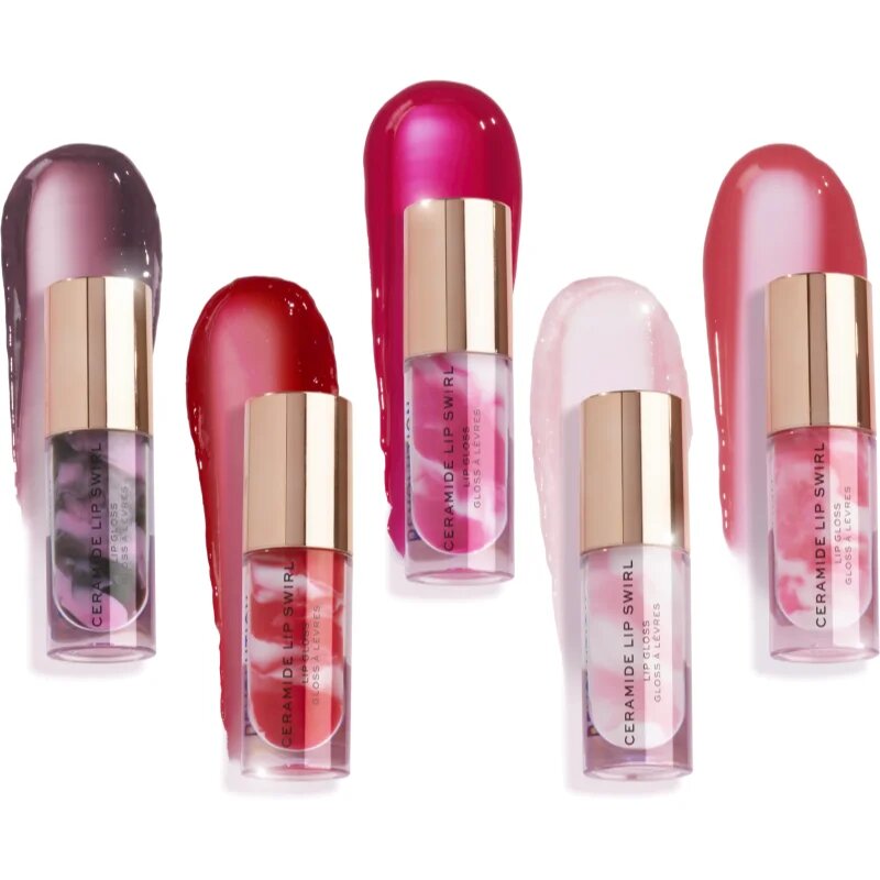 Revolution Ceramide Swirl vlažilni sijaj za ustnice odtenek Pure Gloss Clear 4.5 ml
