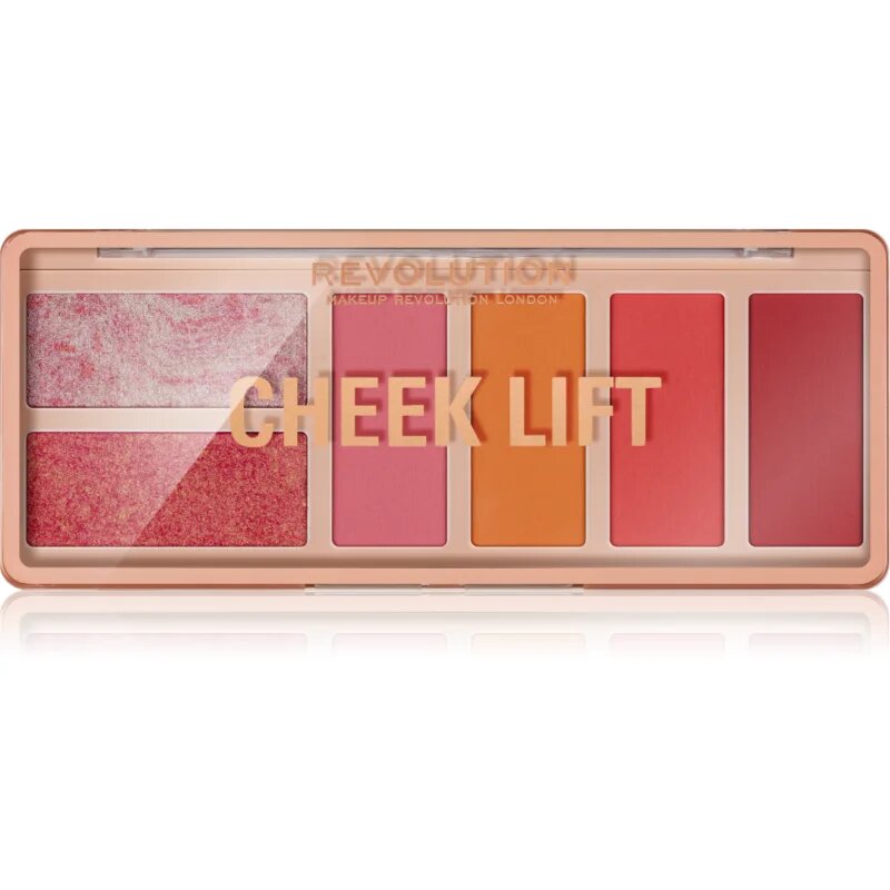Revolution Cheek Lift paleta rdečil odtenek Pink Energy 6x1.8 g