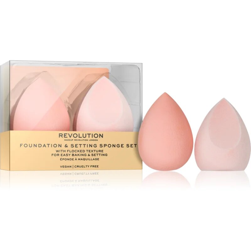 Revolution Conceal & Fix gobica za tekoči puder 2 kos