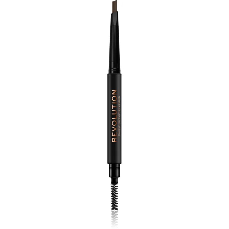 Revolution Duo Brow Definer natančni svinčnik za obrvi odtenek Light Brown 0.25 g
