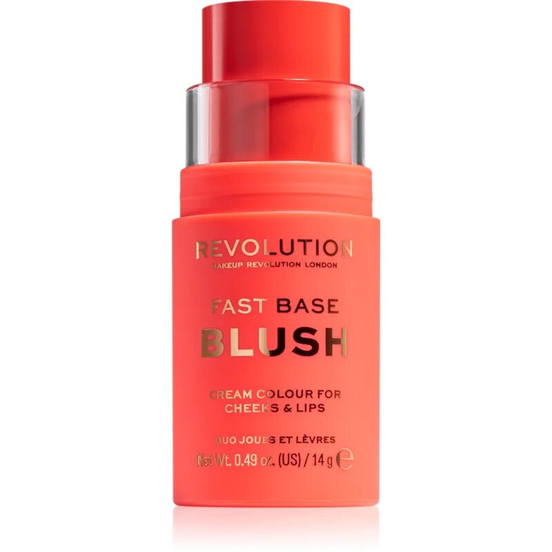 Revolution Fast Base toniran balzam za ustnice in lica odtenek Bloom 14 g