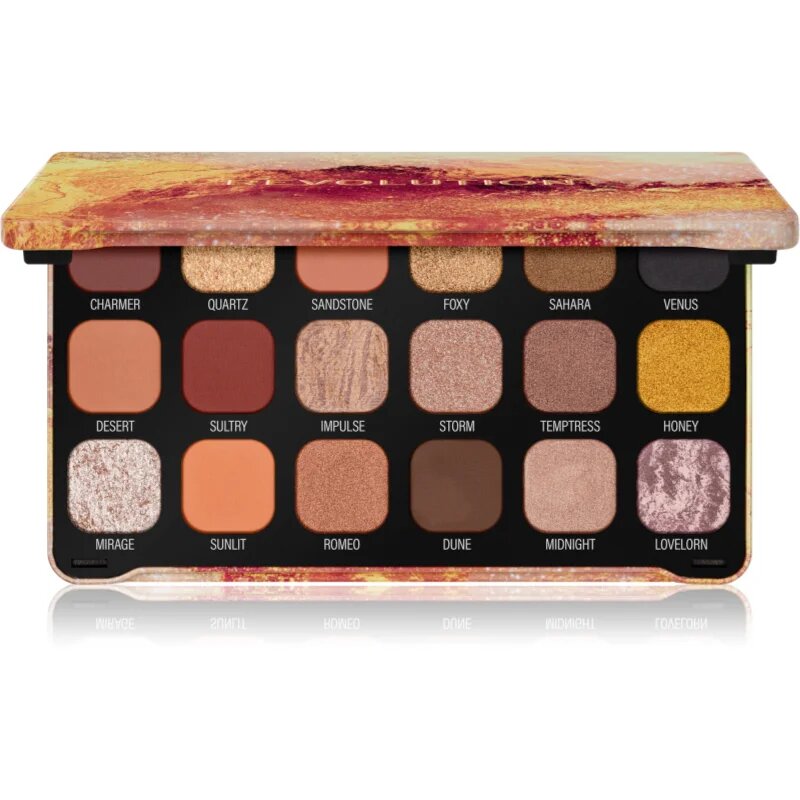Revolution Forever Flawless paleta senčil za oči odtenek Bronze Temptation 18x1.1 g