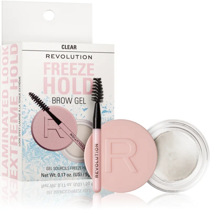 Revolution Freeze Hold gel za obrvi s čopičem 5 g