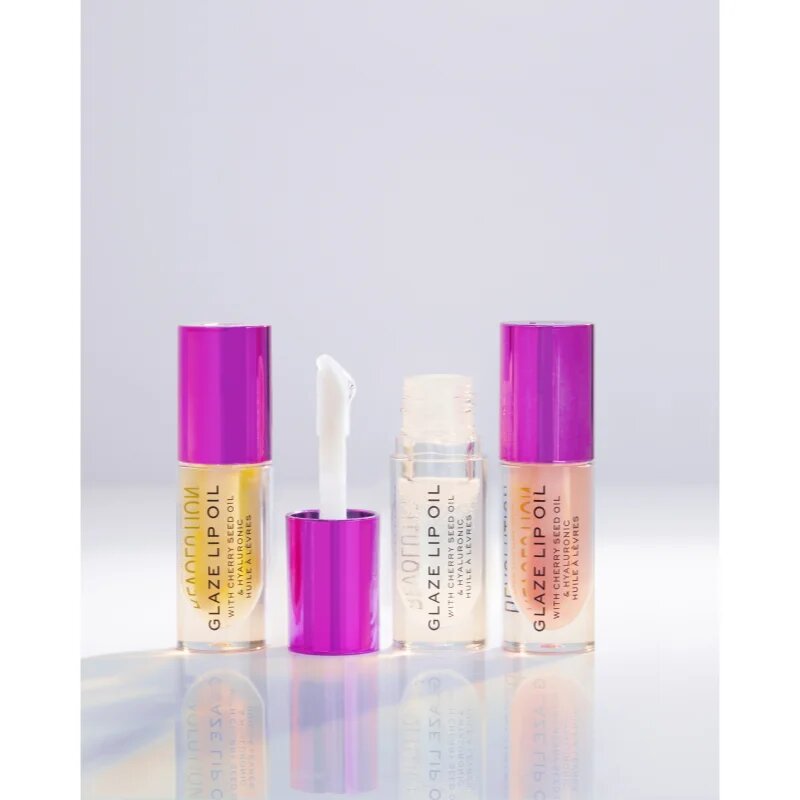 Revolution Glaze olje za ustnice odtenek Lust Clear – Shimmer 4.6 ml