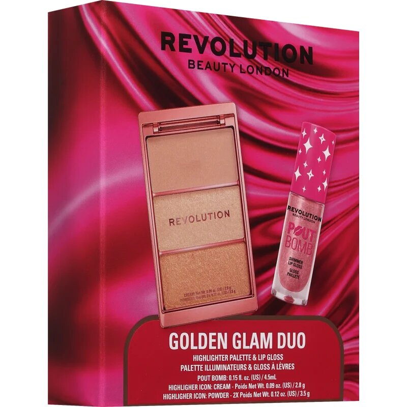Revolution Golden Glam Duo darilni set za ženske 1 kos