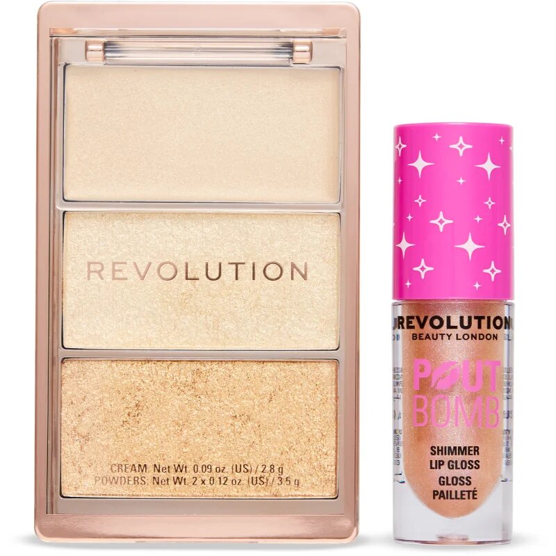 Revolution Golden Glam Duo darilni set za ženske 1 kos