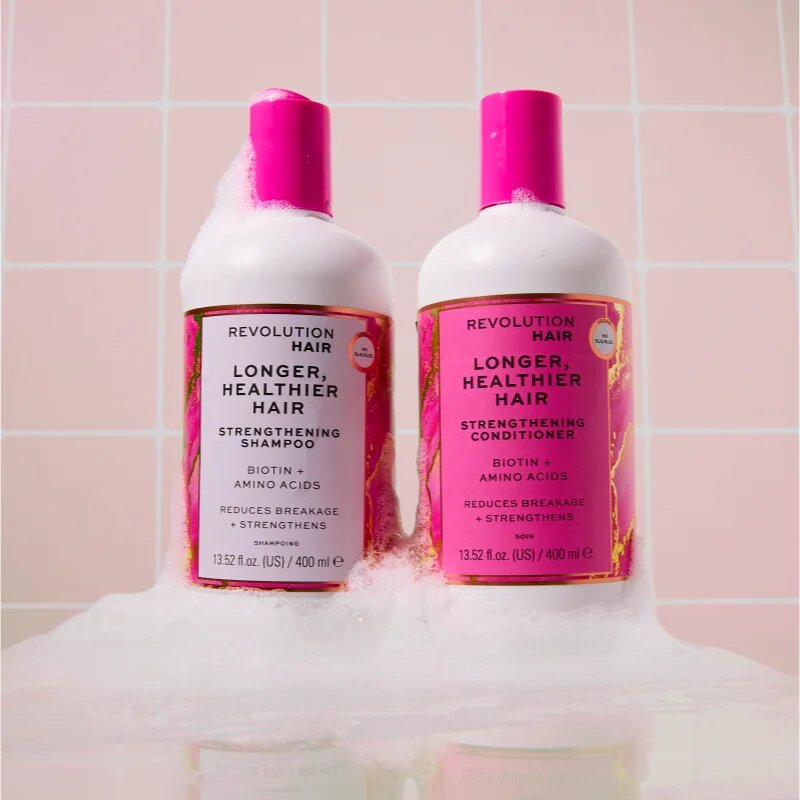 Revolution Haircare Longer Healthier krepilni in obnovitveni balzam za dolge lase 400 ml