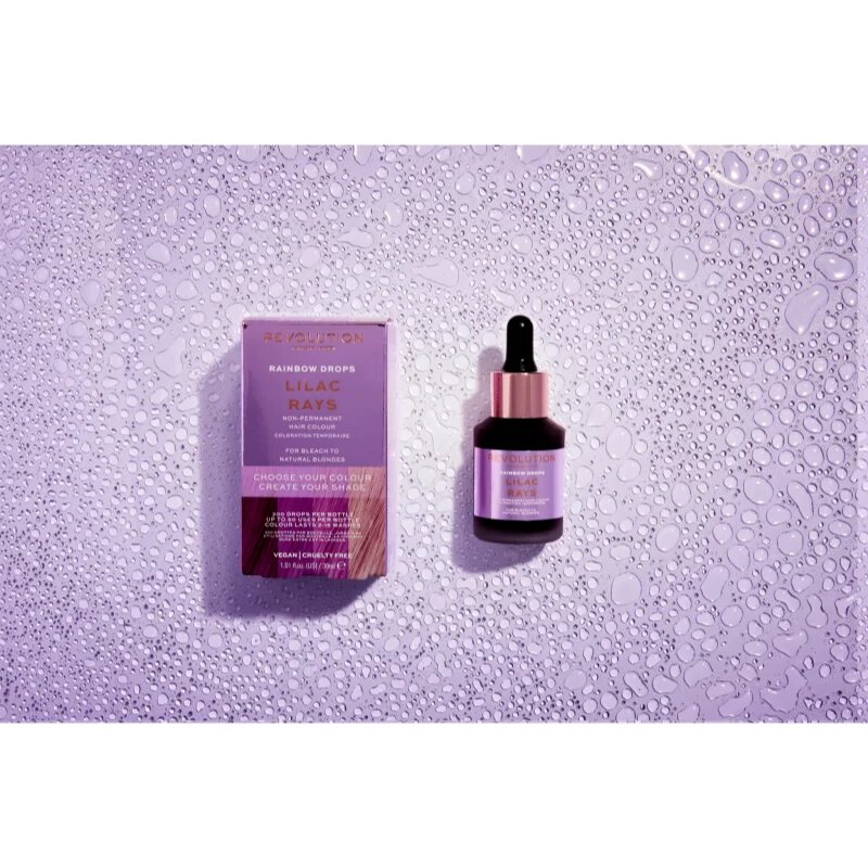 Revolution Haircare Rainbow Drops tonirana barva za lase odtenek Lilac Rays 30 ml