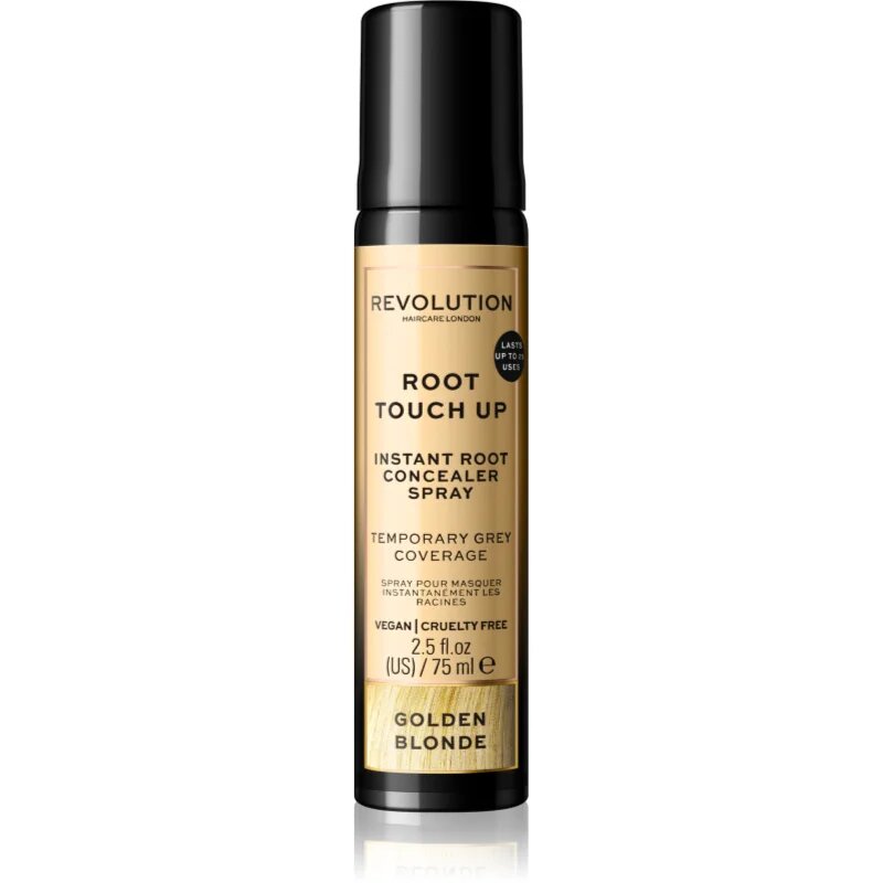 Revolution Haircare Root Touch Up pršilo za takojšnje prekritje narastka odtenek Golden Blonde 75 ml