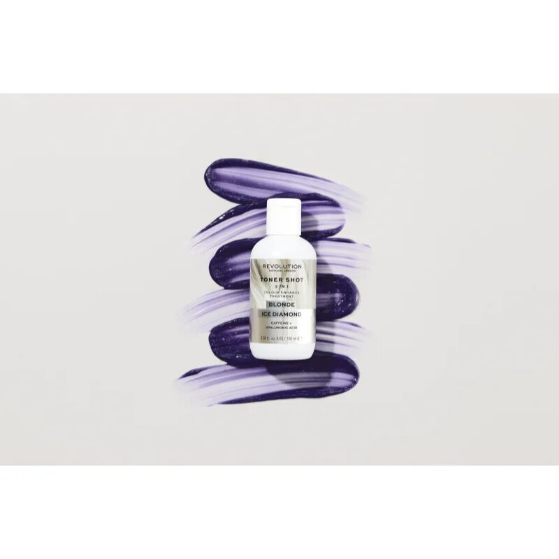 Revolution Haircare Toner Shot Blonde Ice Diamond hranilna maska 3v1 odtenek Ice Diamond 100 ml