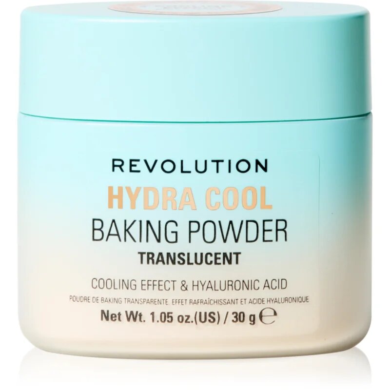 Revolution Hydra Cool Loose Baking Powder posvetlitveni puder v prahu s hladilnim učinkom 30 g