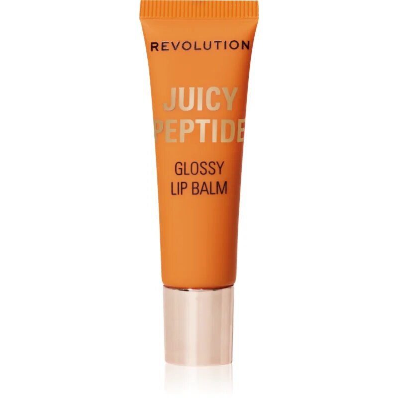 Revolution Juicy Peptide Lip Balm balzam za ustnice s peptidi odtenek Peach Bellini Orange 8 ml