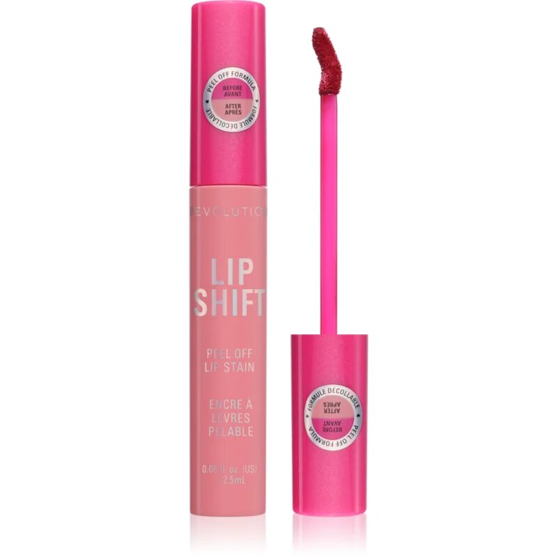 Revolution Lip Shift Peel Off Lip Stain barva za ustnice odtenek Celestial Pink 2.5 ml