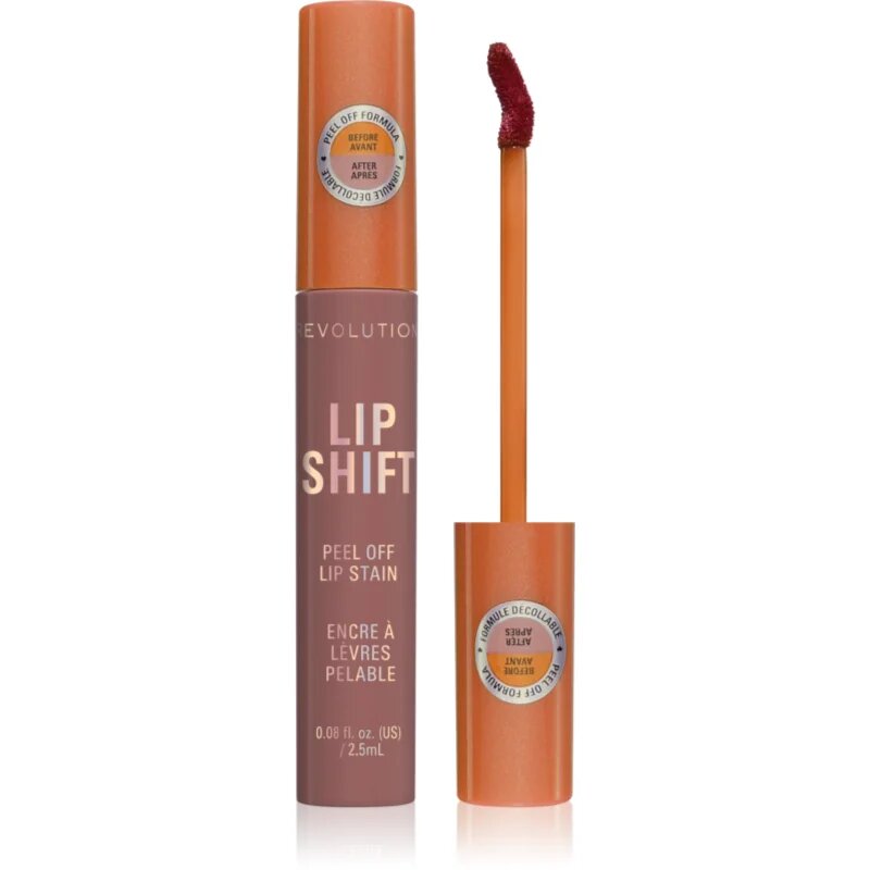 Revolution Lip Shift Peel Off Lip Stain barva za ustnice odtenek Moonlight Nude 2.5 ml