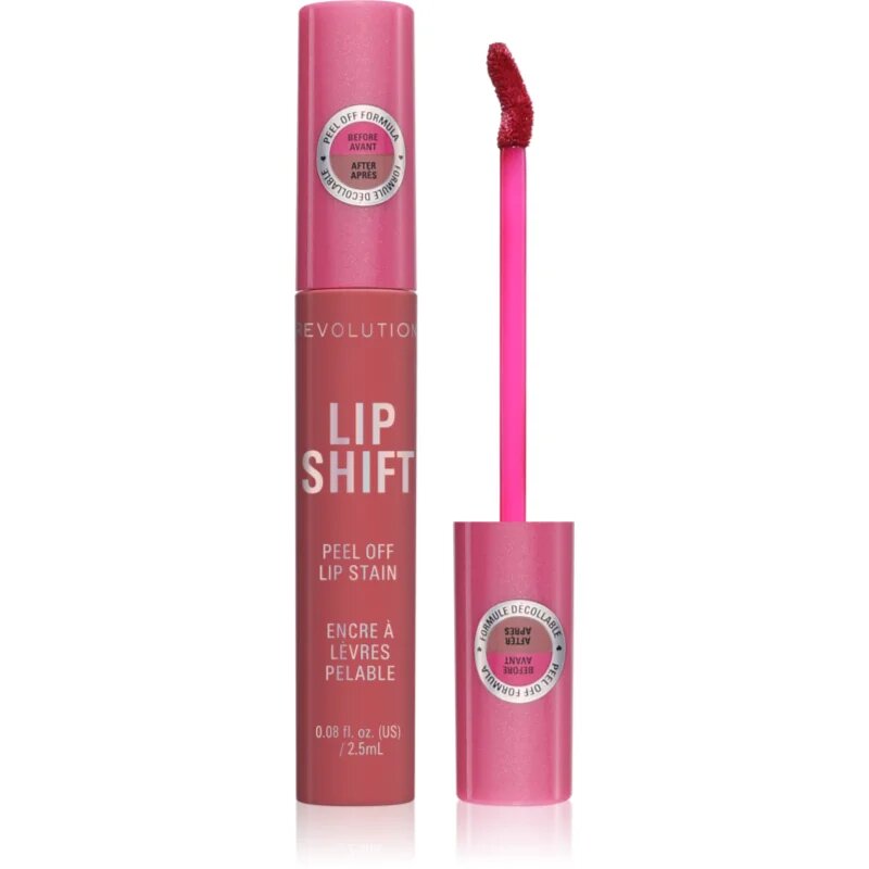 Revolution Lip Shift Peel Off Lip Stain barva za ustnice odtenek Stellar Rose 2.5 ml