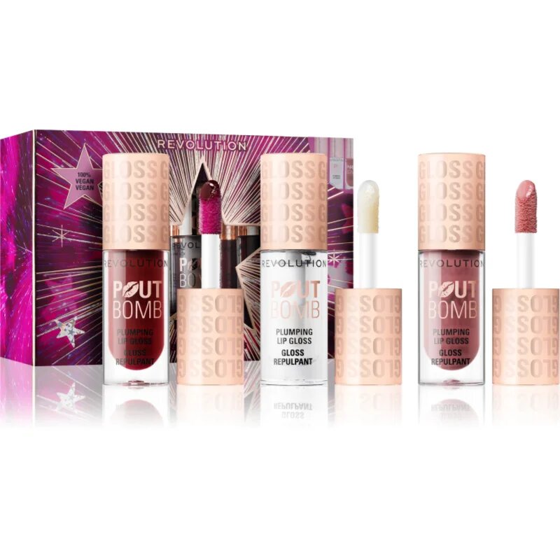 Revolution Makeup set Pout Bomb darilni set za ustnice