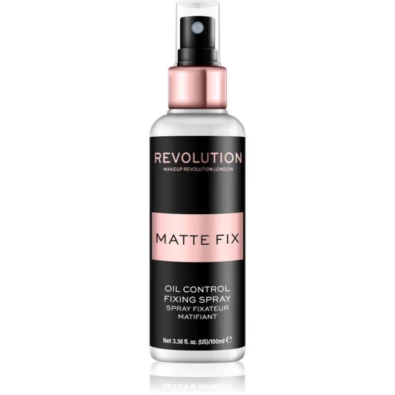 Revolution Matte Fix matirajoče pršilo za utrjevanje make-upa 100 ml