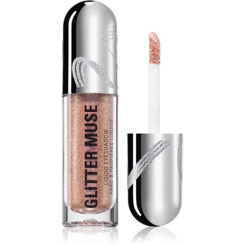 Revolution Metallic Muse Glitter Muse bleščeča tekoča senčila za oči odtenek Gold 3.5 ml