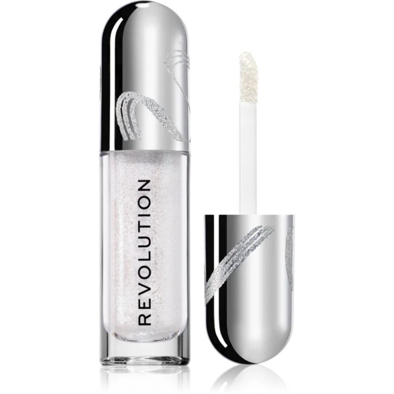 Revolution Metallic Muse Glitter Muse bleščeča tekoča senčila za oči odtenek Silver 3.5 ml
