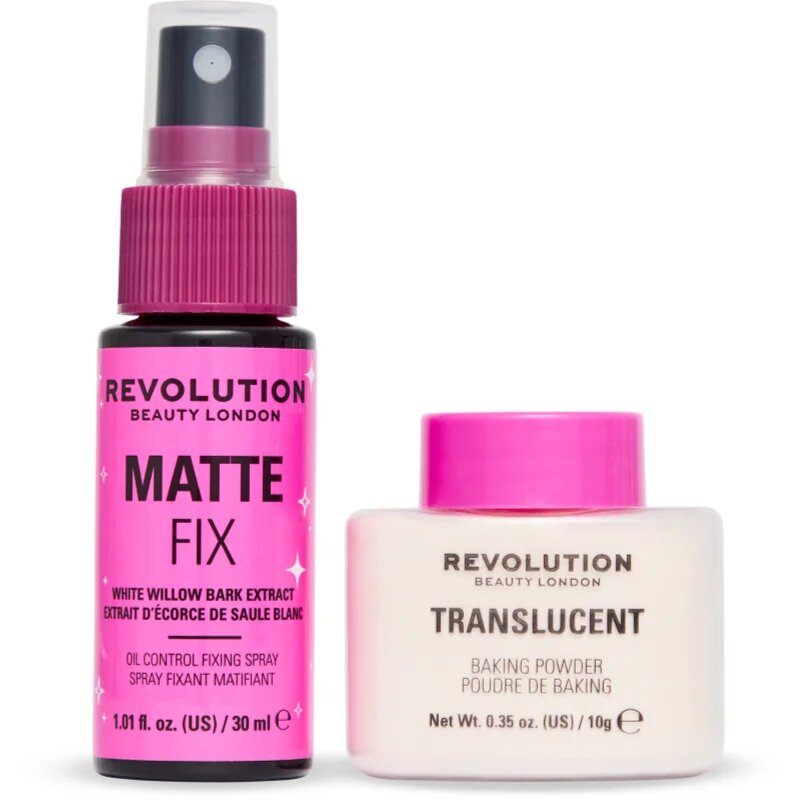 Revolution Mini Matte Fix Duo darilni set za obraz za ženske 1 kos