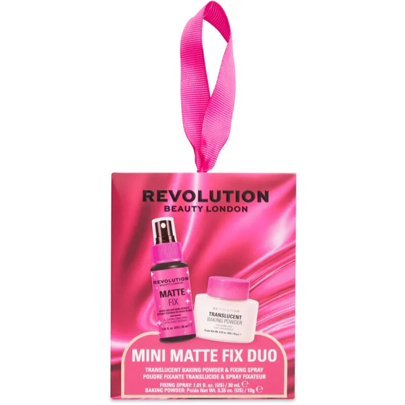 Revolution Mini Matte Fix Duo darilni set za obraz za ženske 1 kos