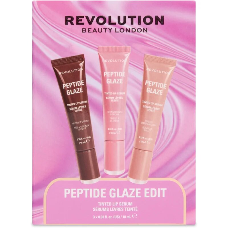 Revolution Peptide Glaze Edit darilni set za ustnice 1 kos