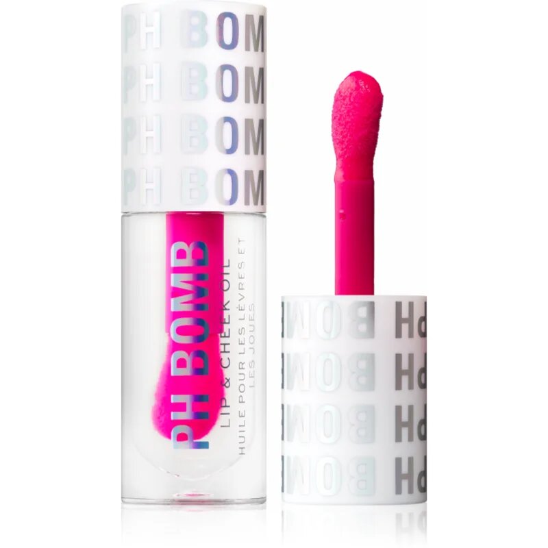 Revolution PH Bomb Lip & Cheek Oil pH balzam za ustnice s prilagodljivo barvo za ustnice in lica odtenek Universal 4.5 ml