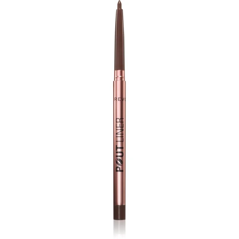 Revolution Pout Liner svinčnik za ustnice za povečanje volumna odtenek Espresso Cool Brown 0.2 g
