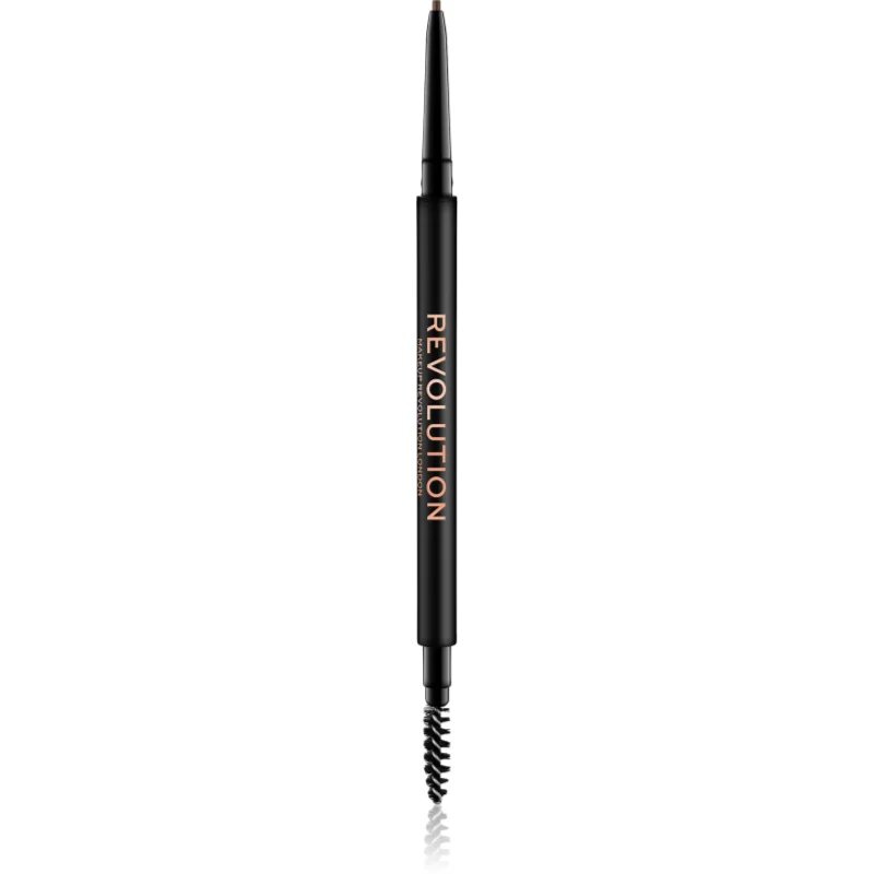 Revolution Precise Brow Pencil natančni svinčnik za obrvi s krtačko odtenek Light Brown 0.05 g