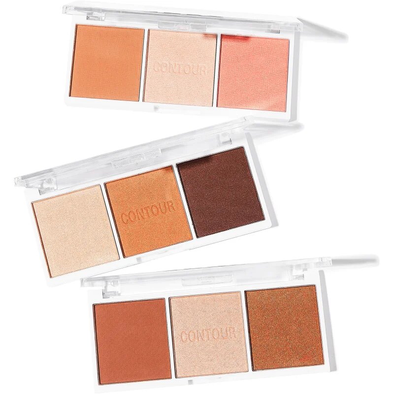 Revolution Relove Colour Play Contour Trio Palette paleta za konture obraza odtenek Bronze Sugar 6 g